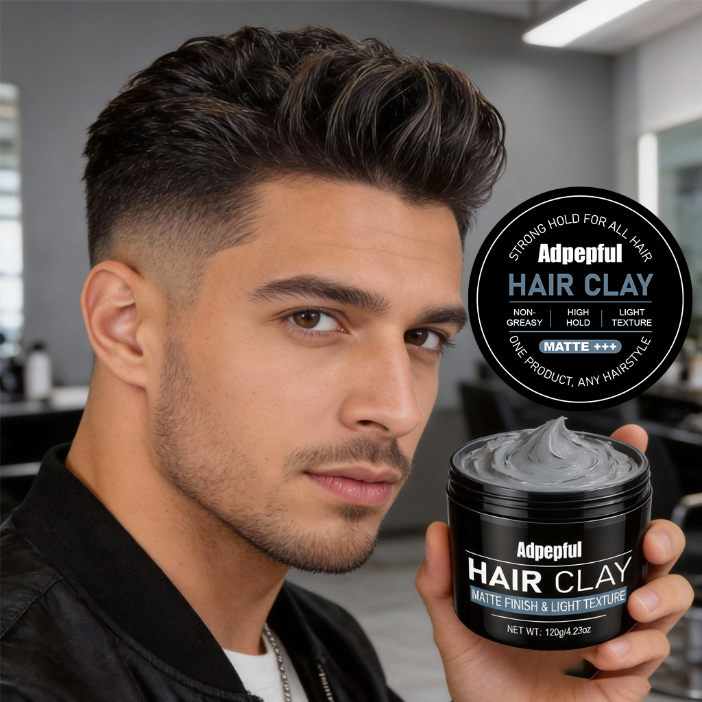 Pomade Hair Clay - Adglamful Argila Modeladora Matte 120g Fixação