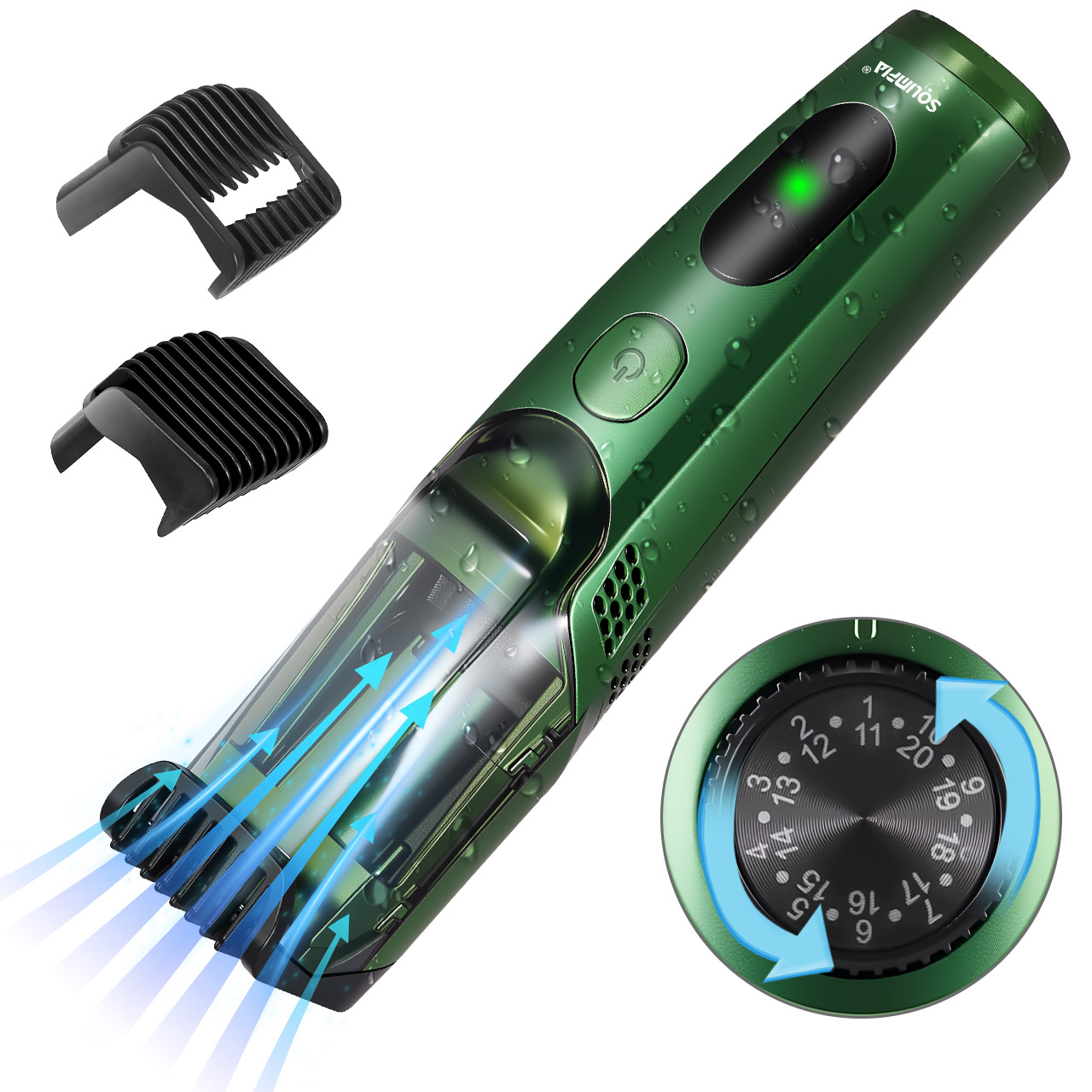 Aparador de Barba Sem Fio Soli - Men'S Grooming Vacuum avaliação e preço