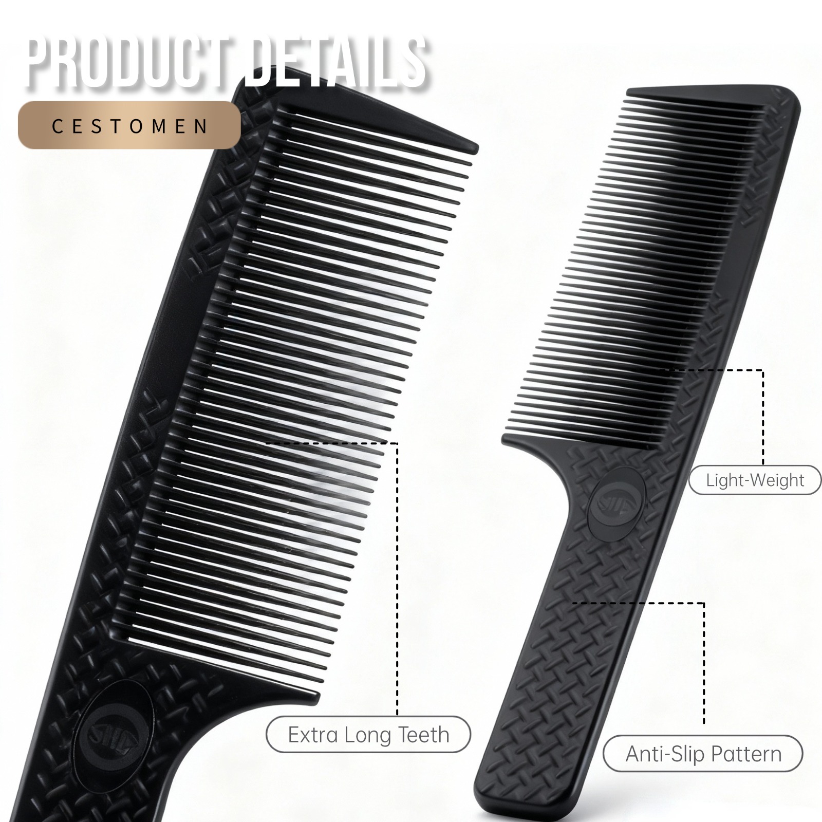 Conjunto de 3 pentes profissio - Men'S Grooming Hairstyles avaliação e preço