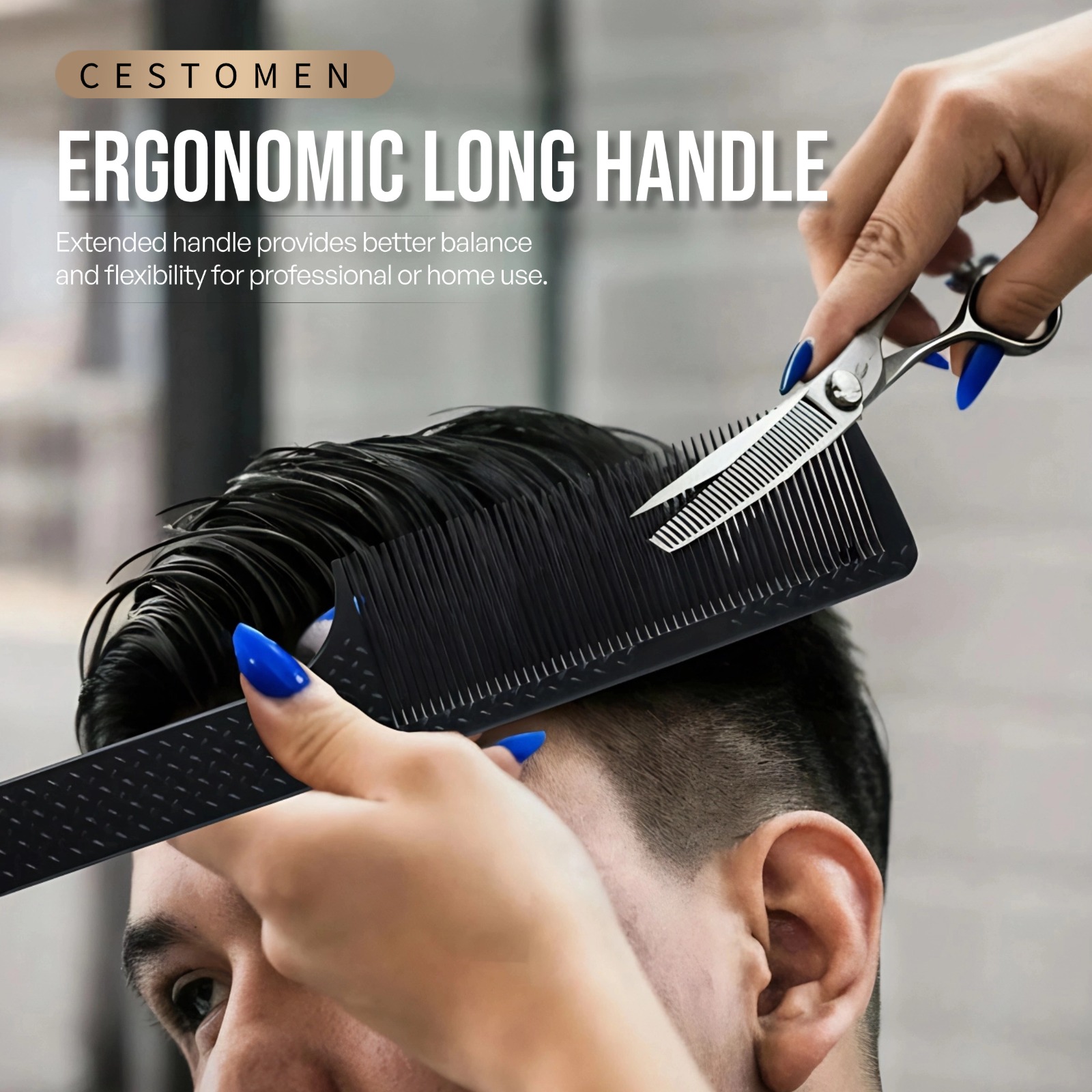 Conjunto de 3 pentes profissio - Men'S Grooming Hairstyles avaliação e preço