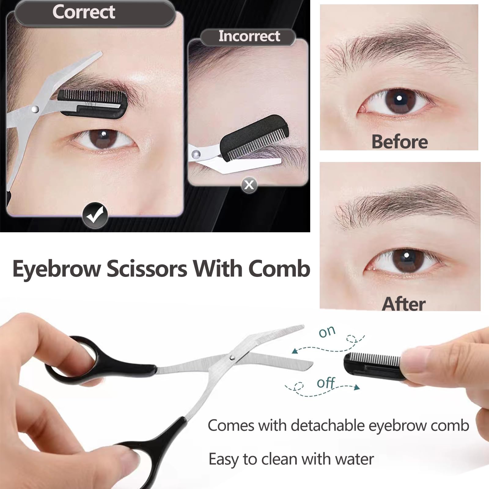 Tesoura para Sobrancelhas com  - Men'S Grooming Facial avaliação e preço