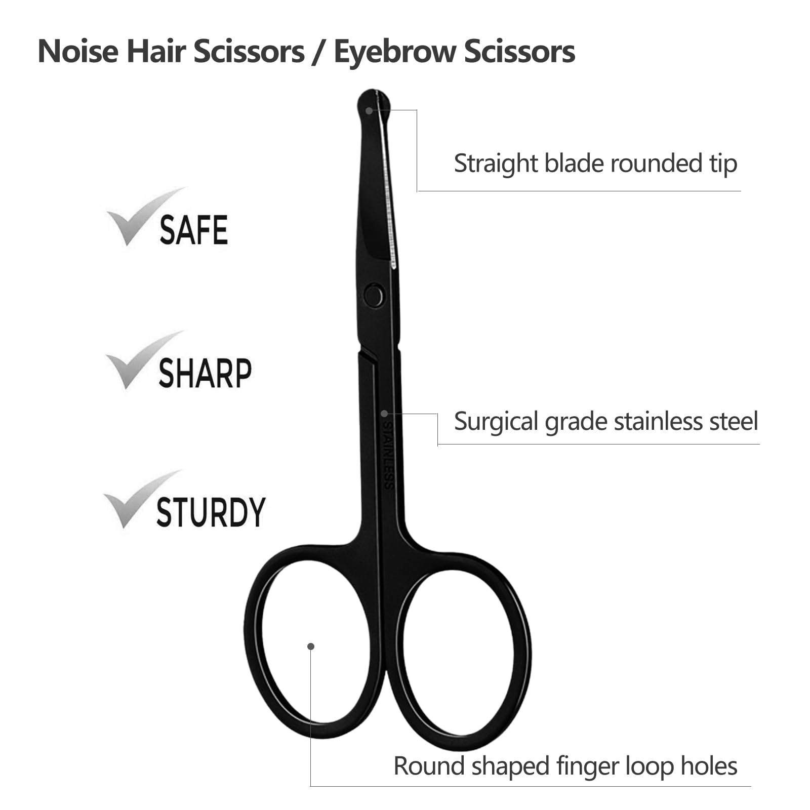Tesoura para Sobrancelhas com  - Men'S Grooming Facial avaliação e preço